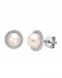 PEARL DIAMOND STUDS (KE116)